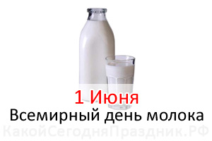 Всемирный день молока - World Milk Day - 1 июня - Какой Сегодня Праздник.рф